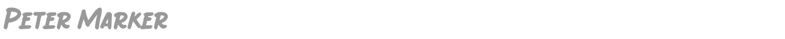 Peter Marker font preview